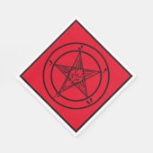 Serviette En Papier Baphomet Pentagram Satanique Déjeuner (Coin)