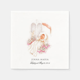 Serviette En Papier Baptême bébé baptême Christening Religion Traditio