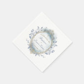 Serviette En Papier Baptême bébé garçon (Coin)
