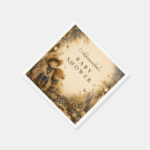 Serviette En Papier Baptême de bébé garçon occidental Boho (Coin)