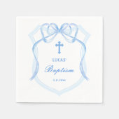 Serviette En Papier Baptême de crête de mât bleu clair (Devant)