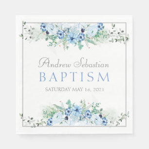 Serviette En Papier Baptême de garçon Parti personnalisé Napkin