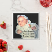 Serviette En Papier Baptême la photo de Special de bébé (En situation)