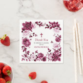 Serviette En Papier Baptême Merci bourguignon (En situation)