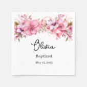 Serviette En Papier Baptême personnalisé (Devant)