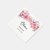 Serviette En Papier Baptême personnalisé (Coin)