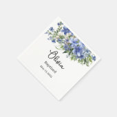 Serviette En Papier Baptême personnalisé (Coin)