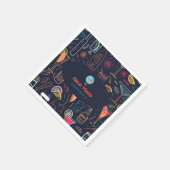 Serviette En Papier Bar à cocktails Professional | Lumière néon (Coin)