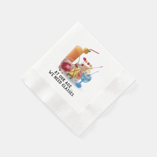 Serviette En Papier Bar Cocktails Collection Napkins (Coin)