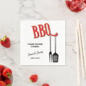 Serviette En Papier Barbecue (En situation)