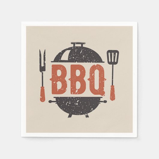 Serviette En Papier Barbecue (Devant)