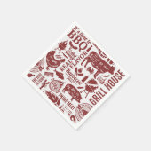 Serviette En Papier Barbecue Bbq Grilling Paper (Coin)