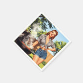 Serviette En Papier Barbecue Rétro Pin-up (Coin)