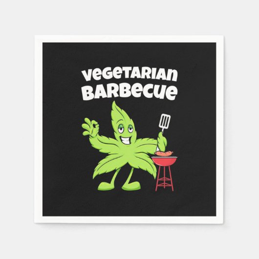 Serviette En Papier Barbecue végétarien (Devant)