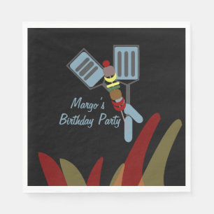 Serviette En Papier Barbecues de kabobs d'été Parc Anniversaire    