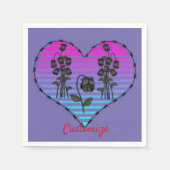 Serviette En Papier Barbed Wire Heart (Devant)