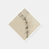 Serviette En Papier Barbelés et sable (Coin)