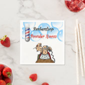 Serviette En Papier Barbershop Powder Room Papier de toilette (En situation)