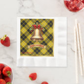 Serviette En Papier Barclay Tartan personnalisé Noël (En situation)