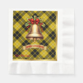 Serviette En Papier Barclay Tartan personnalisé Noël (Devant)
