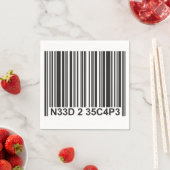 Serviette En Papier Barcode Leetspeak - Besoin d'échapper (En situation)
