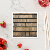 Serviette En Papier bardeaux de bois (En situation)