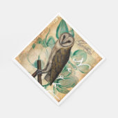Serviette En Papier Barn Owl Vintage (Coin)