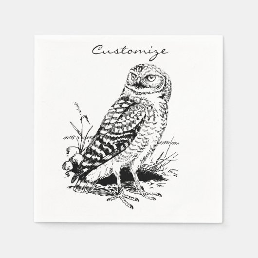 Serviette En Papier Barne Owl Thunder_Cove (Devant)