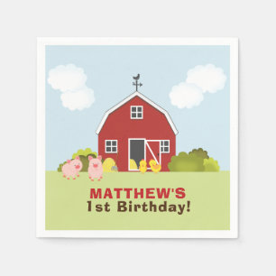 Serviette En Papier Barnyard