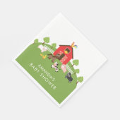 Serviette En Papier Barnyard Animaux Papier Baby shower neutre serviet (Coin)