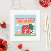 Serviette En Papier Barnyard Birthday Bash/Party (En situation)