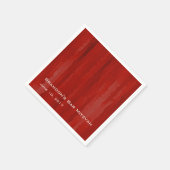 Serviette En Papier Barre Mitzvah Red Techno Streaks (Coin)