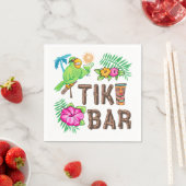 SERVIETTE EN PAPIER BARRE TROPICALE TIKI (En situation)