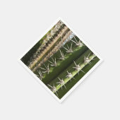 Serviette En Papier Barrel Cactus II Désert Nature Photo (Coin)