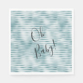 Serviette En Papier Barres de verre bleu Aqua (Devant)