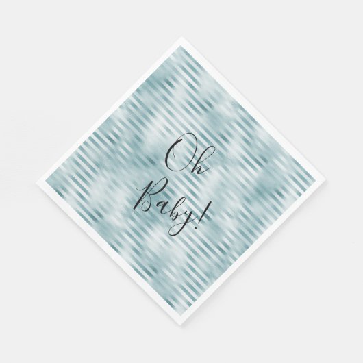 Serviette En Papier Barres de verre bleu Aqua (Coin)