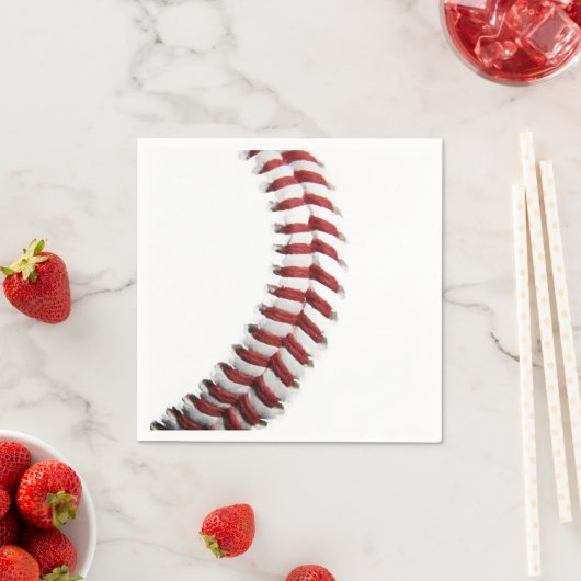 Serviette En Papier Baseball (En situation)