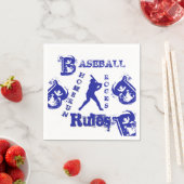 Serviette En Papier Baseball (En situation)