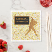 Serviette En Papier Baseball (En situation)