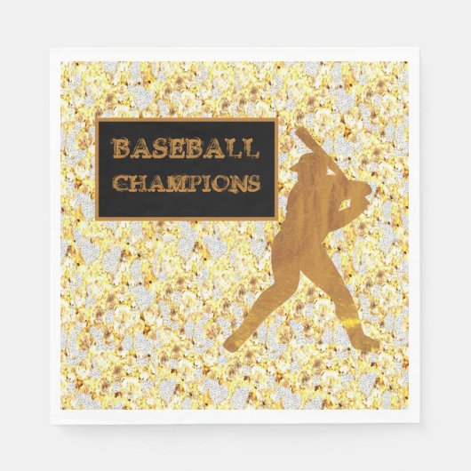 Serviette En Papier Baseball (Devant)