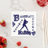 Serviette En Papier Baseball (En situation)
