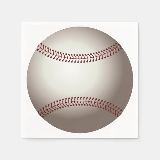 Serviette En Papier Baseball (Devant)