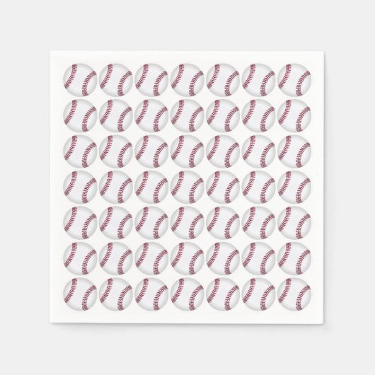 Serviette En Papier Baseball (Devant)
