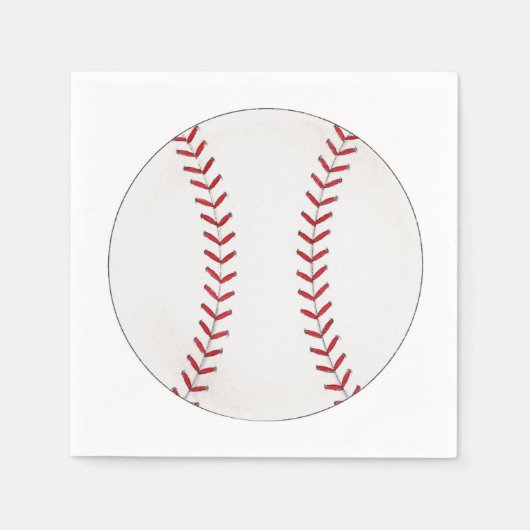 Serviette En Papier Baseball (Devant)