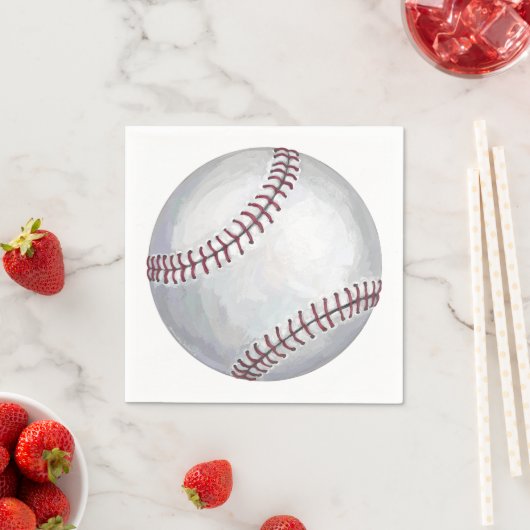 Serviette En Papier Baseball (En situation)