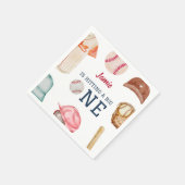 Serviette En Papier Baseball Big One Boy 1er Anniversaire (Coin)