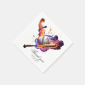 Serviette En Papier Baseball en feu. (Coin)