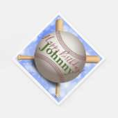 Serviette En Papier Baseball et chauve-souris personnalisées Napkin HA (Coin)