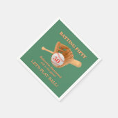 Serviette En Papier Baseball Glove Batting Fifty Men's 50th Birthday (Coin)