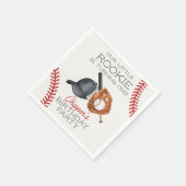 Serviette En Papier Baseball Little Rookie Home Run Anniversaire (Coin)